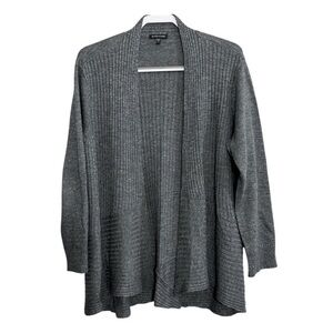 Eileen Fisher Wool Linen Silk Open Cardigan